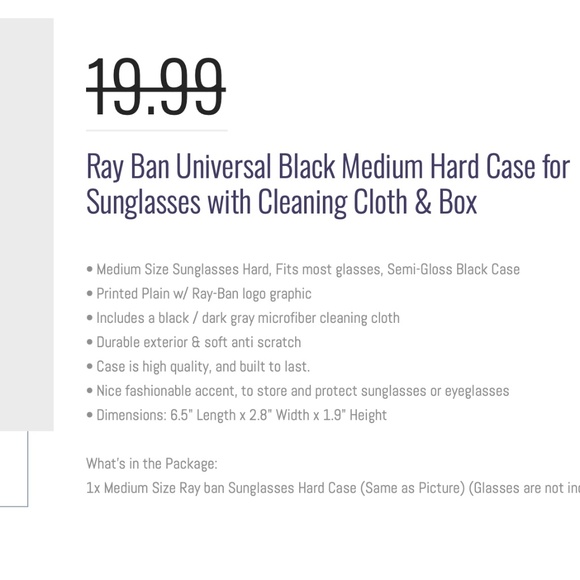 Two Ray-Ban Black Cases for Glasses - Picture 3 of 4